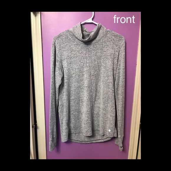 🍒3 for $12 - Apana Grey Mock Neck - Picture 1 of 5